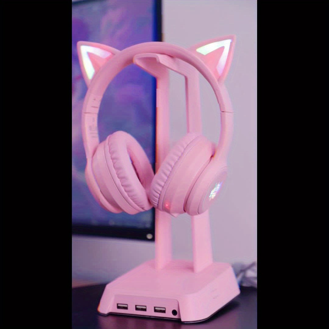 [Cat Ear Design] ONIKUMA Cute Gaming Headset | Bluetooth, Noise Cancelling, High-Quality Sound, Cat Ears NovaCart