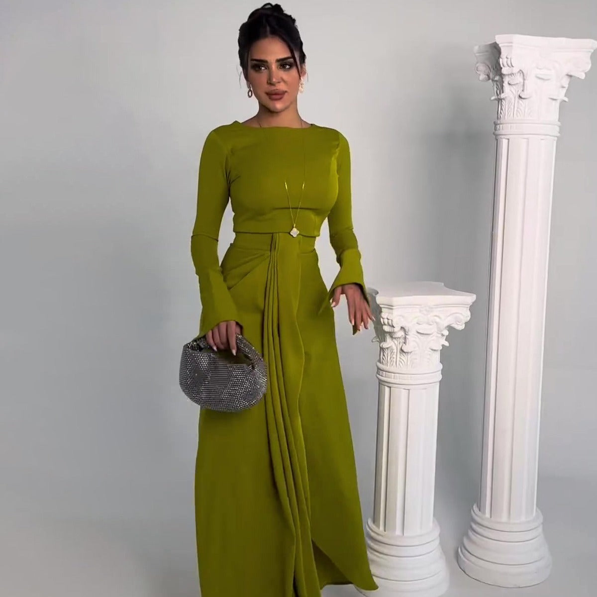 Graceful Satin Banquet Long Dress Grayceful LLC