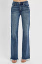 RISEN Full Size Tummy Control High Rise Long Straight Jeans Plus Size Garden Naked Curves