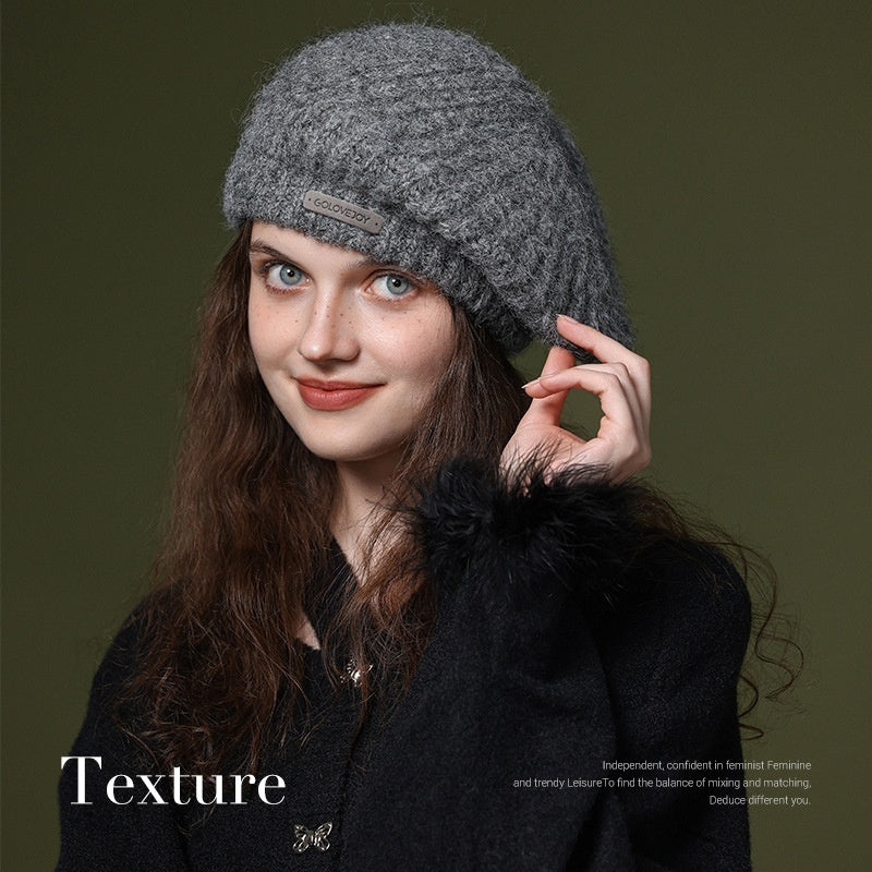 Women’s Cozy Wool Knit Beanie – Soft Warm Fall & Winter Hat FitiqueFit