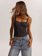 Women’s Polka Dot Underwire Camisole – Party & Date Night Top FitiqueFit
