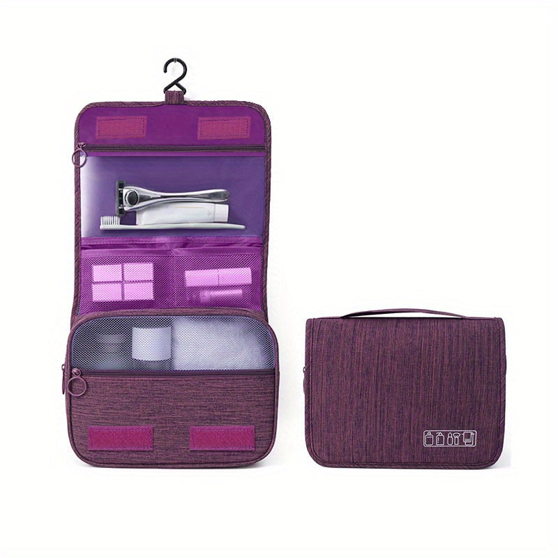 [Large Makeup Organizer] Durable Polyester Large Capacity Makeup Organizer Bag | Travel & Business, Wet & Dry Separation, Multiple Compartments for Cosmetics, Toiletries, And Accessories NovaCart