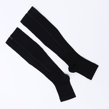 Toeless Compression Socks With Side Zipper For All Day Wear, Sports Socks NovaCart