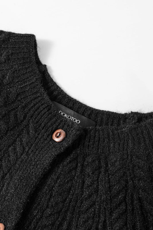 Textured Knit Button-Up Long Sleeve Cardigan Shop Style & More | Fresh Looks, Everyday Deals & Free Shipping