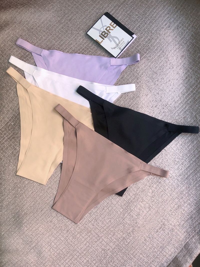 5pcs Women's Low-Rise Bikini Underwear - Solid Color Full Coverage Triangle Briefs with Low-Rider Waistband, Non-Sheer Sexy Panties for Gym, Yoga, Casual Attire (Multicolor Pack) NovaCart