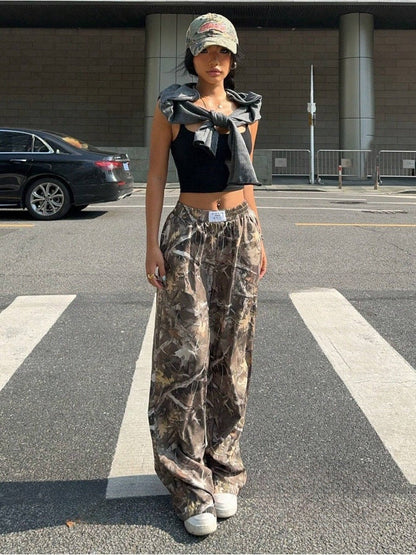 Women's Y2K Camouflage Cargo Pants FitiqueFit