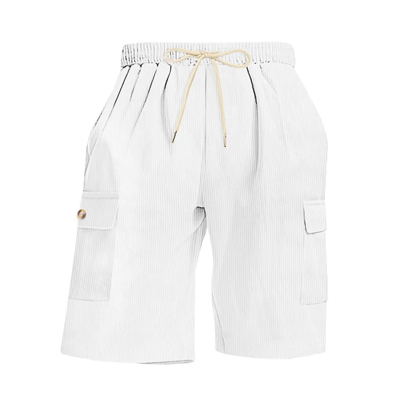 Mens Corduroy Multi-Pocket Shorts For Sports SnagBag