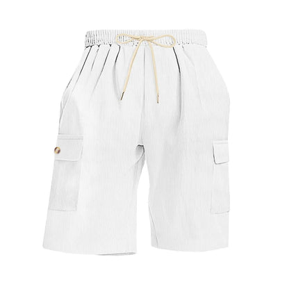 Mens Corduroy Multi-Pocket Shorts For Sports SnagBag