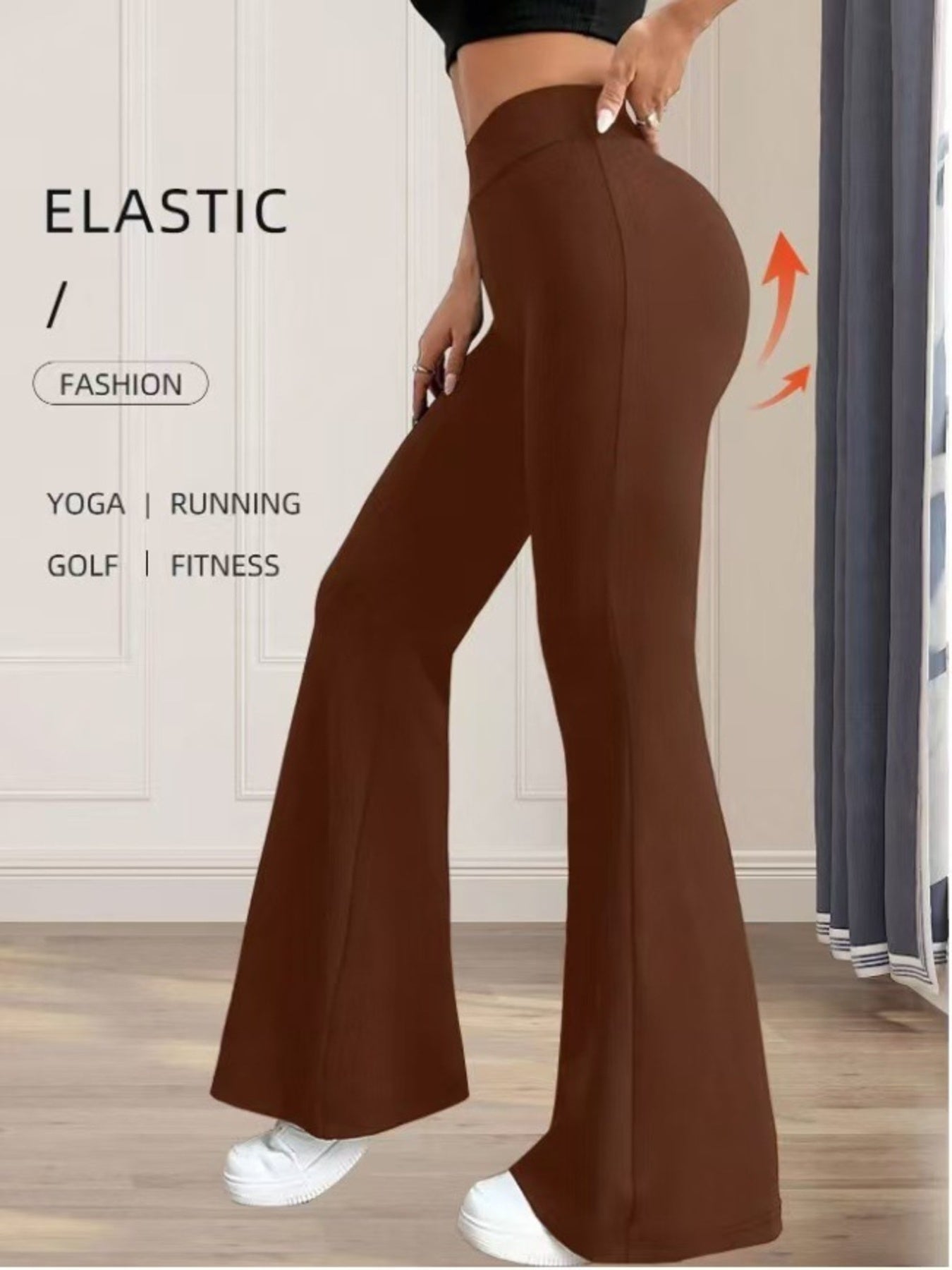 High Waist Flare Pants New Era Fashion LLc