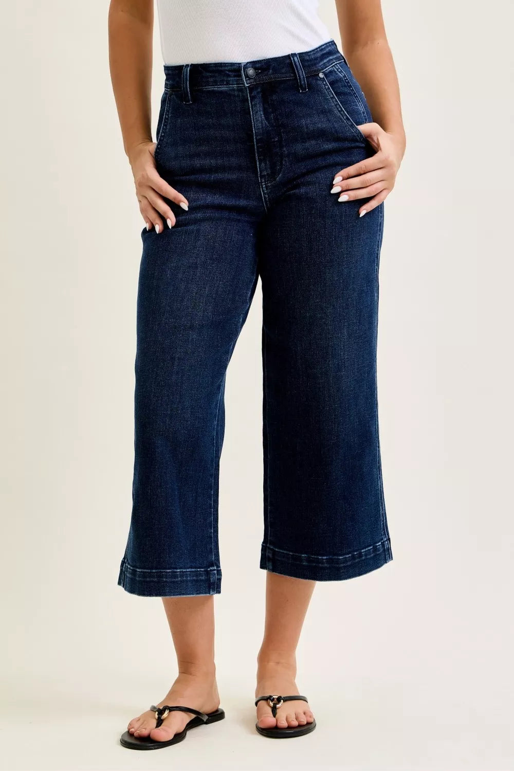 Judy Blue High Waist Ankle Wide Jeans New Era Fashion LLc