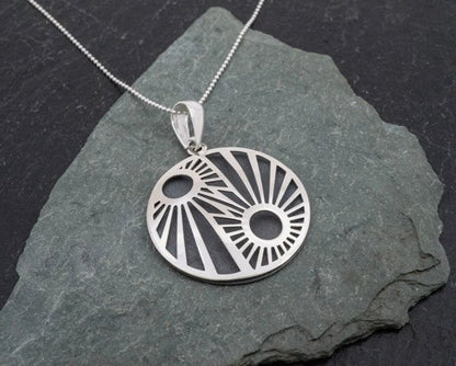 Oxidized Sunrise Pendant Sterling Silver Necklace Shop Style & More | Fresh Looks, Everyday Deals & Free Shipping