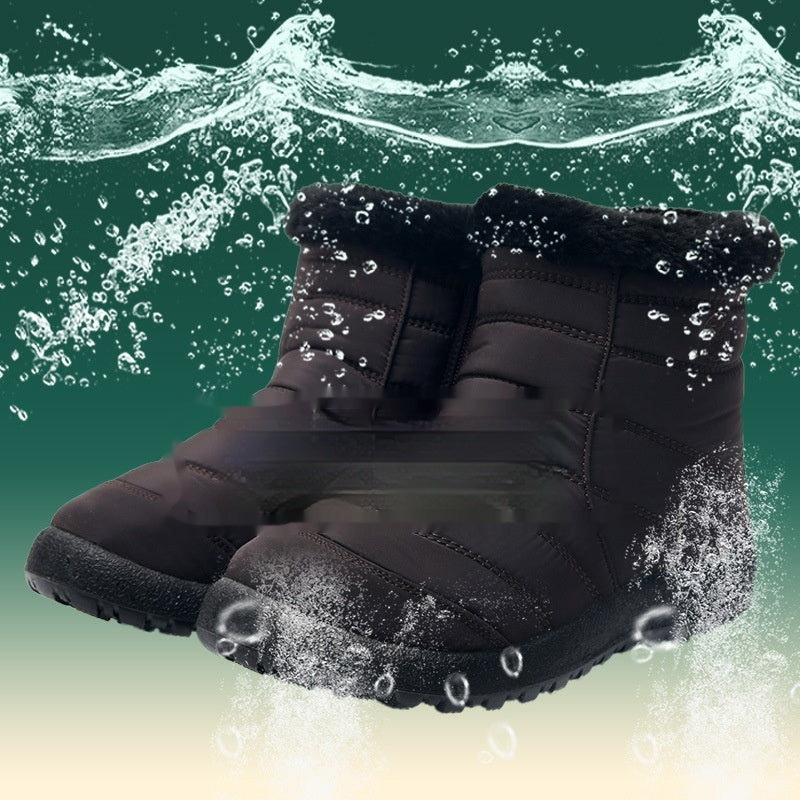 Women’s Thickened Cotton Snow Boots – Waterproof Warm Winter Boots FitiqueFit