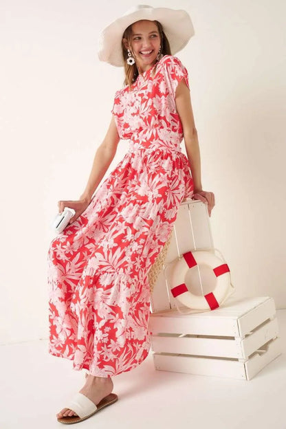 Mittoshop Tropical Print Top and Skirt Set West2East Surf