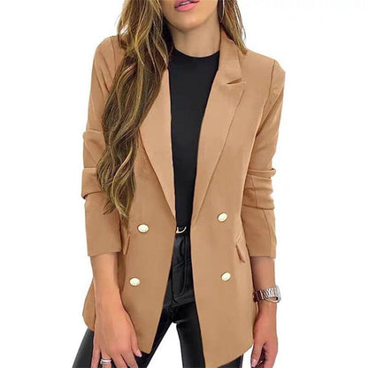 Casual Long Sleeve Lapel Button Autumn Coat FitiqueFit