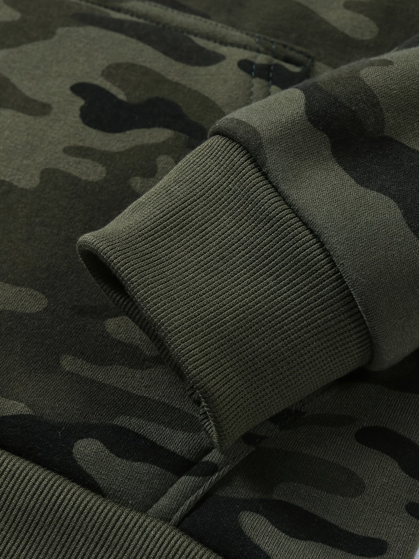 Men's Camouflage Loose Pullover Hooded Fleece Sweatshirt for Autumn And Winter, Hooded, Fleece NovaCart