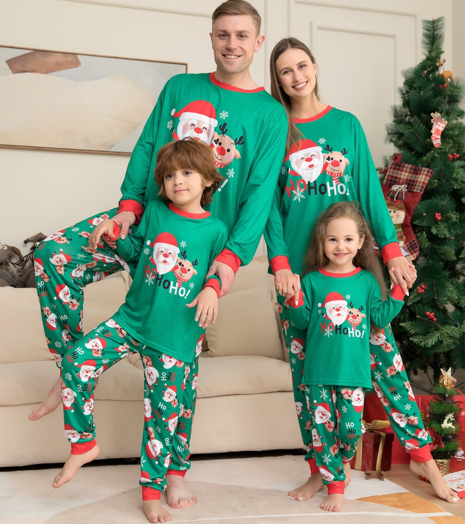Family Matching Christmas Pajamas Santa Claus & Sleepwear for Family FitiqueFit