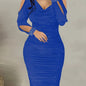 Hot-fix Rhinestone Embellished Swing Neckline Bodycon Dress NovaCart