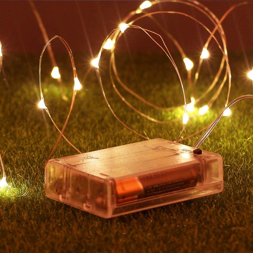 LED Fairy Lights Battery Box Copper Wire String 78.74/196.85/393.7inch Holiday Outdoor Lighting Christmas Tree Wedding Party Decoration NovaCart