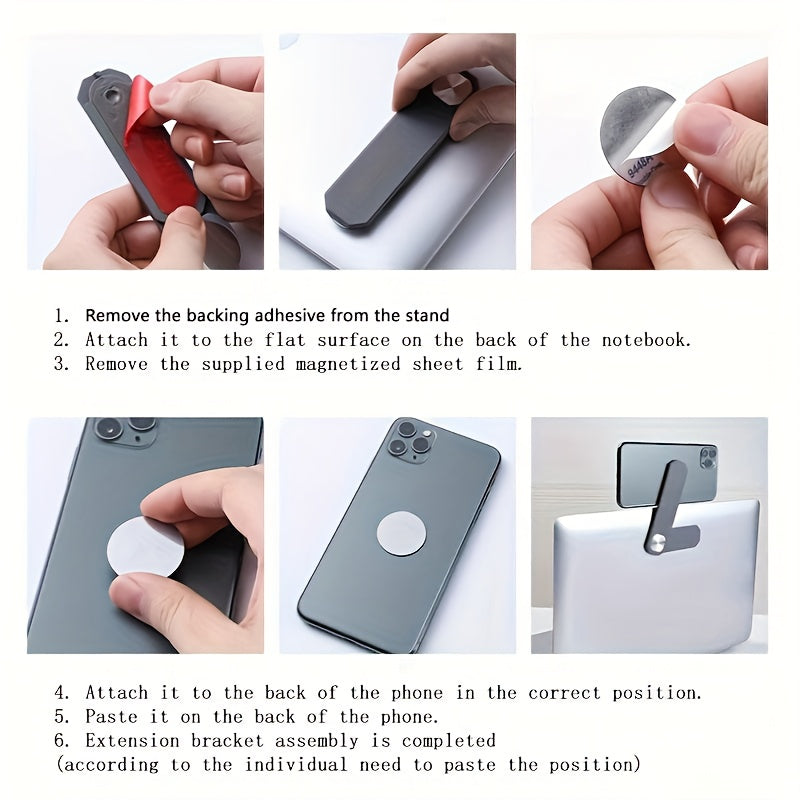 1pc Laptop Screen Support Holder Dual Monitor Display Clip Plastic Sticky Magnetic Notebook Computer Expansion Bracket NovaCart