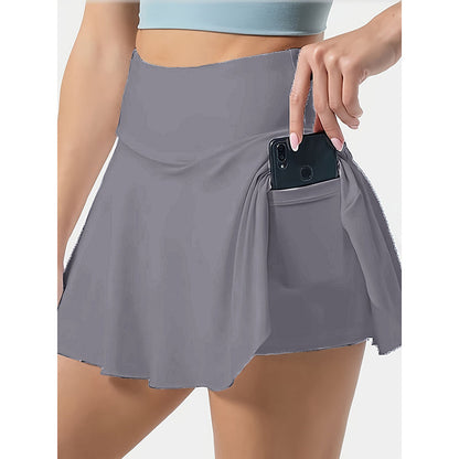 Women Tennis Skirt Golf Skorts Athletic High Waisted With Pockets FitiqueFit