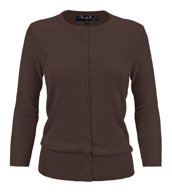 Crewneck Button Down Knit Cardigan Sweater Shop Style & More | Fresh Looks, Everyday Deals & Free Shipping