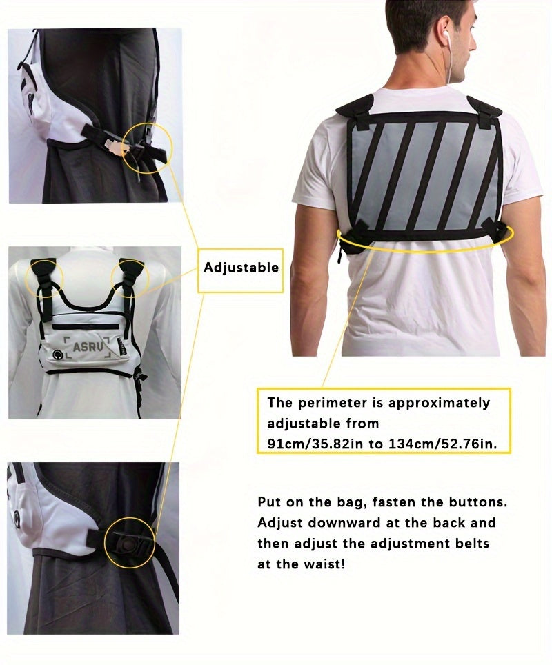 [Tactical Backpack] Durable ASRUV Tactical Backpack | Multi-Functional Outdoor Hiking and Training Waist Bag with Utility Pockets, Zipper Closure, and Woven Design for Sports and Casual Use NovaCart