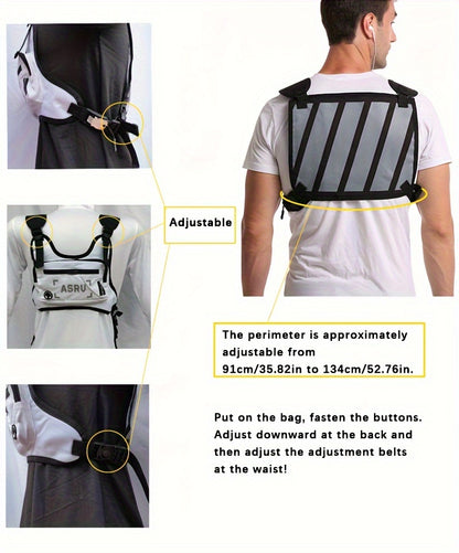 [Tactical Backpack] Durable ASRUV Tactical Backpack | Multi-Functional Outdoor Hiking and Training Waist Bag with Utility Pockets, Zipper Closure, and Woven Design for Sports and Casual Use NovaCart