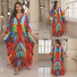 Fashion Personalized Cotton Printed Beach Dress Women Grayceful LLC