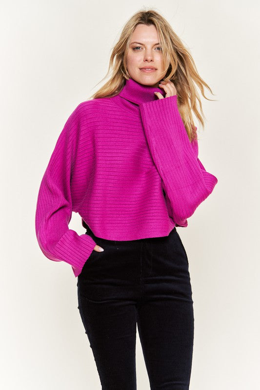 Mock neck wide sleeves top JJK50507 Shop Style & More | Fresh Looks, Everyday Deals & Free Shipping