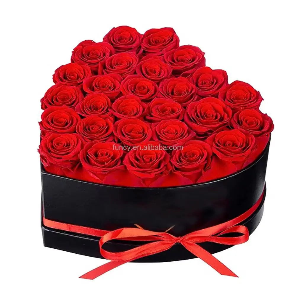 Elegant Custom Logo Preserved Roses Gift Box - Perfect for Mother's Day and Special Occasions