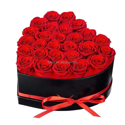 Elegant Custom Logo Preserved Roses Gift Box - Perfect for Mother's Day and Special Occasions
