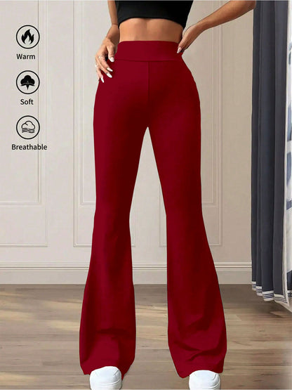 High Waist Flare Pants New Era Fashion LLc