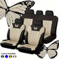 Butterfly Heat Transfer Craft Car Seat Cover for 5 Seats (Universal Type) NovaCart