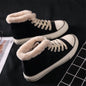 Women’s Warm Canvas Shoes | Plush Cotton Lined Flat Winter Shoes FitiqueFit