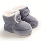 Toddler Baby Girls Booties Plus High Top Slippers Indoor Shoes Crib Shoes First Walker Shoes For Winter NovaCart