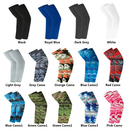 2pcs Arm Sleeves - Warm, Cooling, Sports Sleeve Hand Covers for Running, Fishing, Cycling | Durable Textile Material, Black with Colorful Patterns, Hand Washable, Sports Armwear | Patterned Sleeve | Woven Texture NovaCart