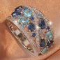 Bohemian Women's Couple Fashion Elegant Glass Synthetic Zirconia Gift Ring NovaCart