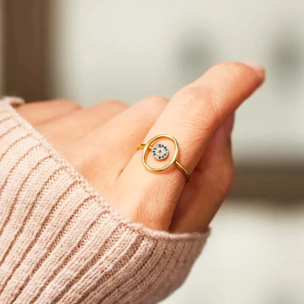 Celestia Eye Ring Ivory Embers