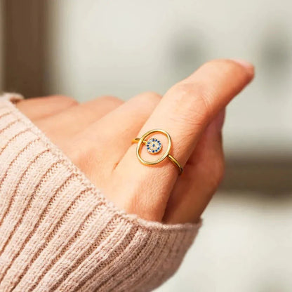 Celestia Eye Ring Ivory Embers