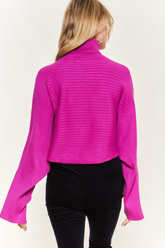 Mock neck wide sleeves top JJK50507 Shop Style & More | Fresh Looks, Everyday Deals & Free Shipping
