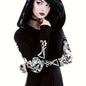 Women's Fashion Punk Style Geometric Print Zipper Sweatshirt NovaCart