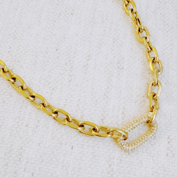 Pave Lock Chain Necklace Shop Style & More | Fresh Looks, Everyday Deals & Free Shipping