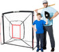 5' X 5' Baseball & Softball Practice Hitting & Pitching Net Similar to Bow Frame, Great for All Skill Levels
