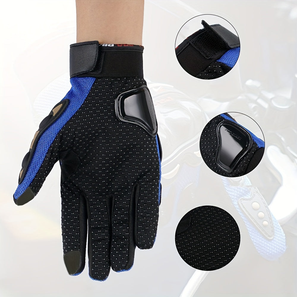 Suitable For Motorcycles, Road Bikes, Off-road Motorcycles, Spring, Summer, Autumn, And Winter Unisex Finger Touch Screen Gloves For Men And Women, Breathable Cycling Gloves, Motorcycle Gloves, Bicycle Gloves. NovaCart