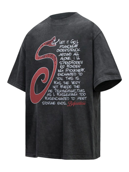 Men's Letter Round Neck Short Sleeve T-Shirt New Era Fashion LLc