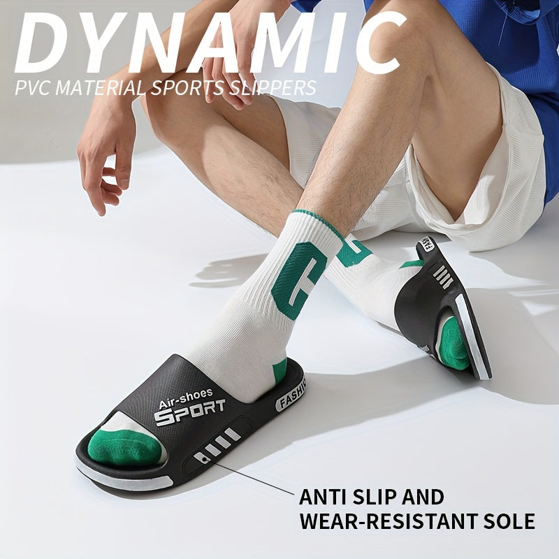 Affordable Summer Casual Slides for Men, Suitable for Outdoor Use And Home Bathrooms, Made of Non-Slip PVC NovaCart