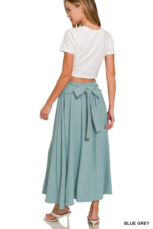 Zenana Heavy Woven Span Crop Tee & Skirt Set West2East Surf