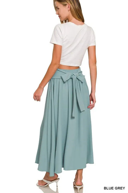 Zenana Heavy Woven Span Crop Tee & Skirt Set West2East Surf