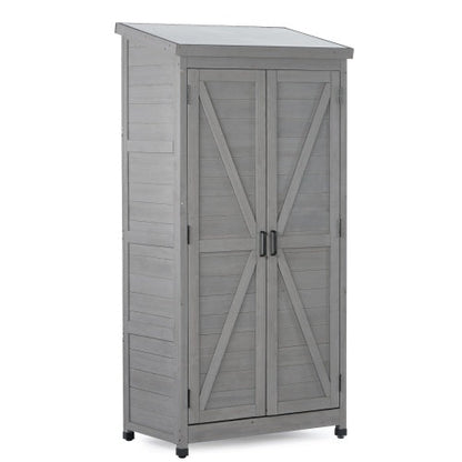 Outdoor Lockers  Metal Tops, Garden Storage Sheds, Outdoor Wood High Canopy For Patio Patio Terraces New Era Fashion LLc