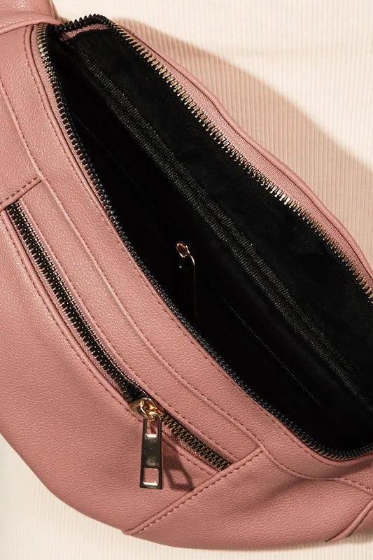 Fame PU Leather Crossbody Bag with Removable Strap West2East Surf